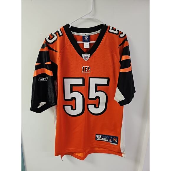 Vintage NFL Reebok Onfield Cincinnati Bengals Keith Rivers #55 Jersey Sz Medium - Picture 1 of 11